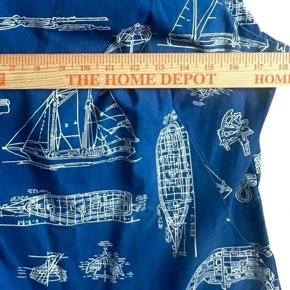 Tori Richard’s for Liberty House Nautical Sleeveless  romper Vintage Size 12 - Picture 6 of 8